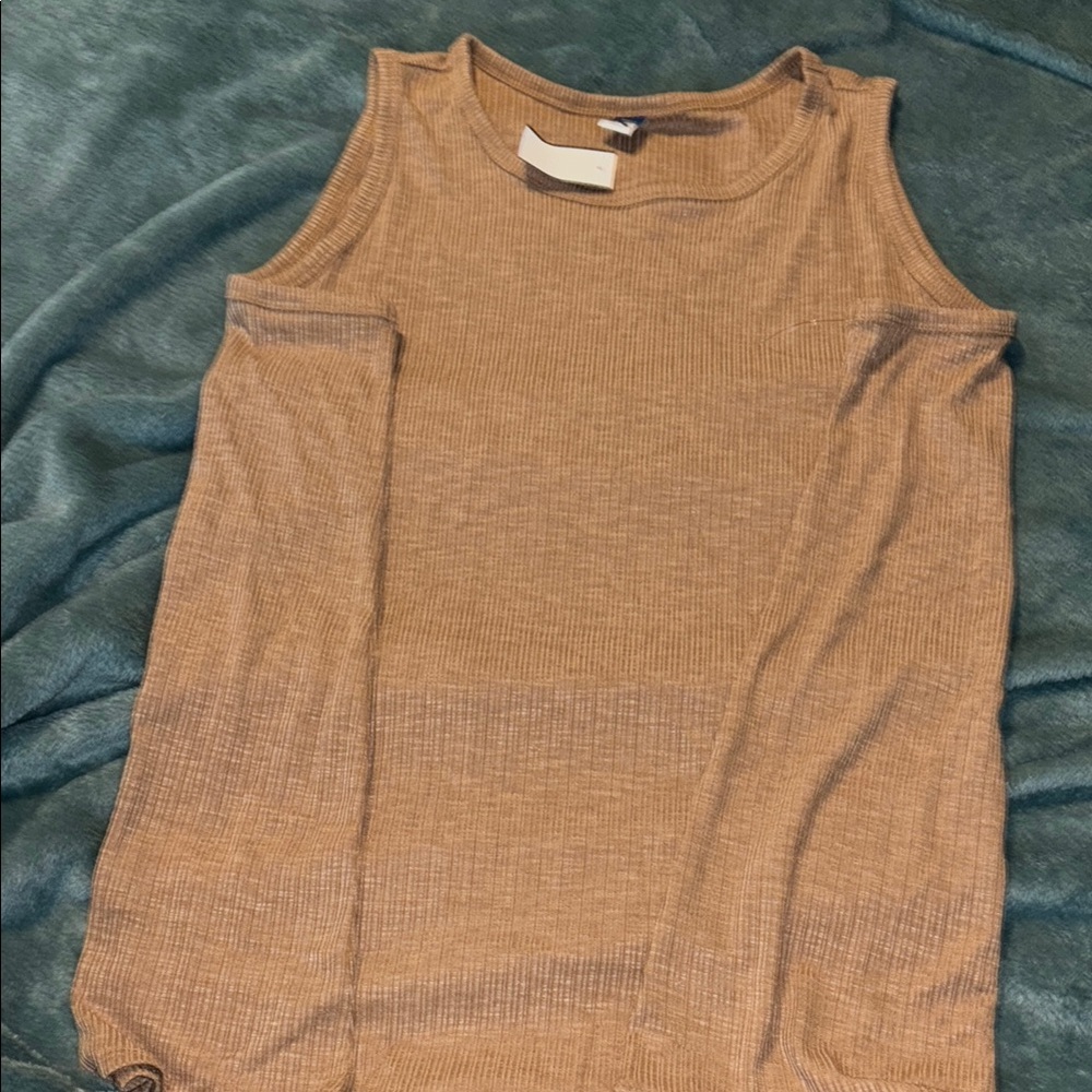 Old Navy Tan Cream Tank Top Sleeveless Classic